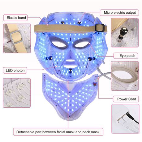 7 Color Electric Therapy LED Face Neck Mask For Healthy Skin Rejuvenation_3