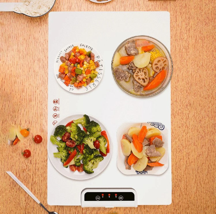 Electric Warming Tray Warm Plate Adjustable Temperature 60℃-100℃ 240W Keep Food Hot Constant Mat_2